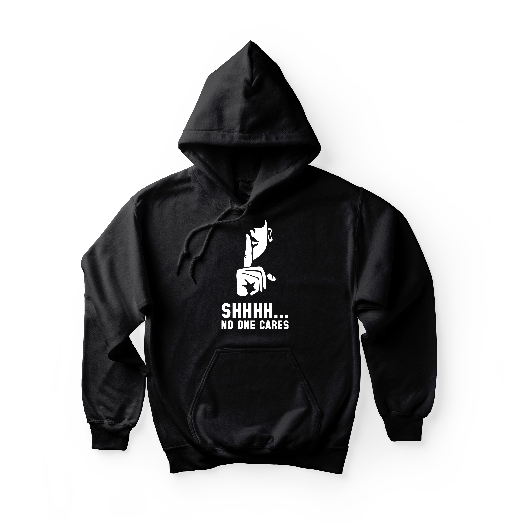 Alfaq Shhh no one cares hoodie
